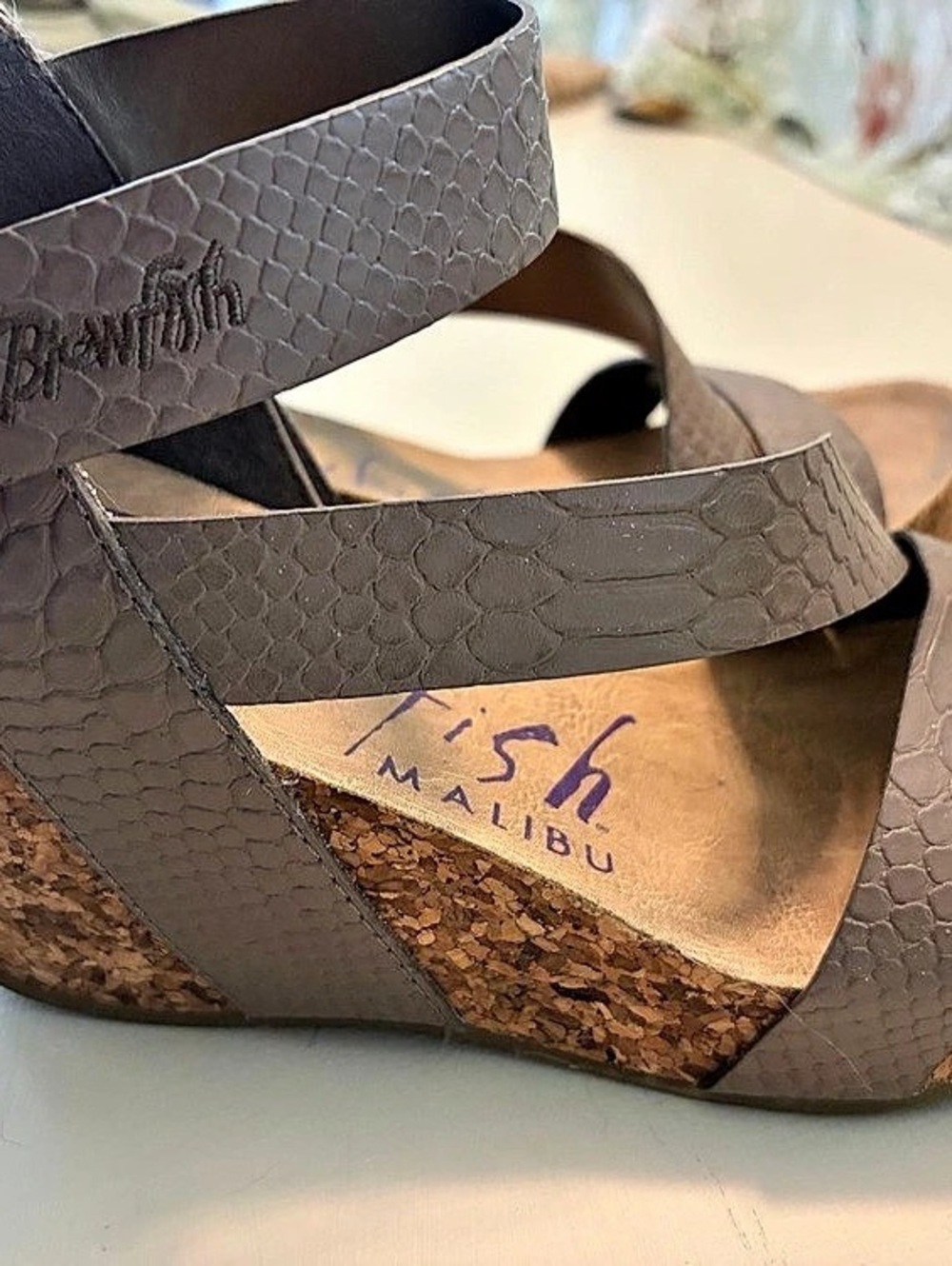 Blowfish Malibu Wedge Sandals in Brownish  US 7